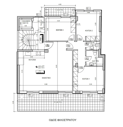 Διαμέρισμα, 100τ.μ. Άνω Πετράλωνα, Πετράλωνα (Αθήνα - Κέντρο)-3
