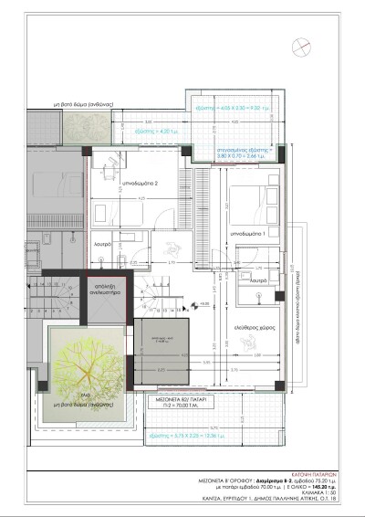 Μεζονέτα 2ου & 3ου ορόφου, 145,20 τ.μ. , Κάντζα-14